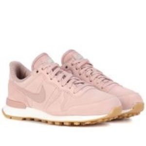 Women's Pink Internationalist Suede Sneakers